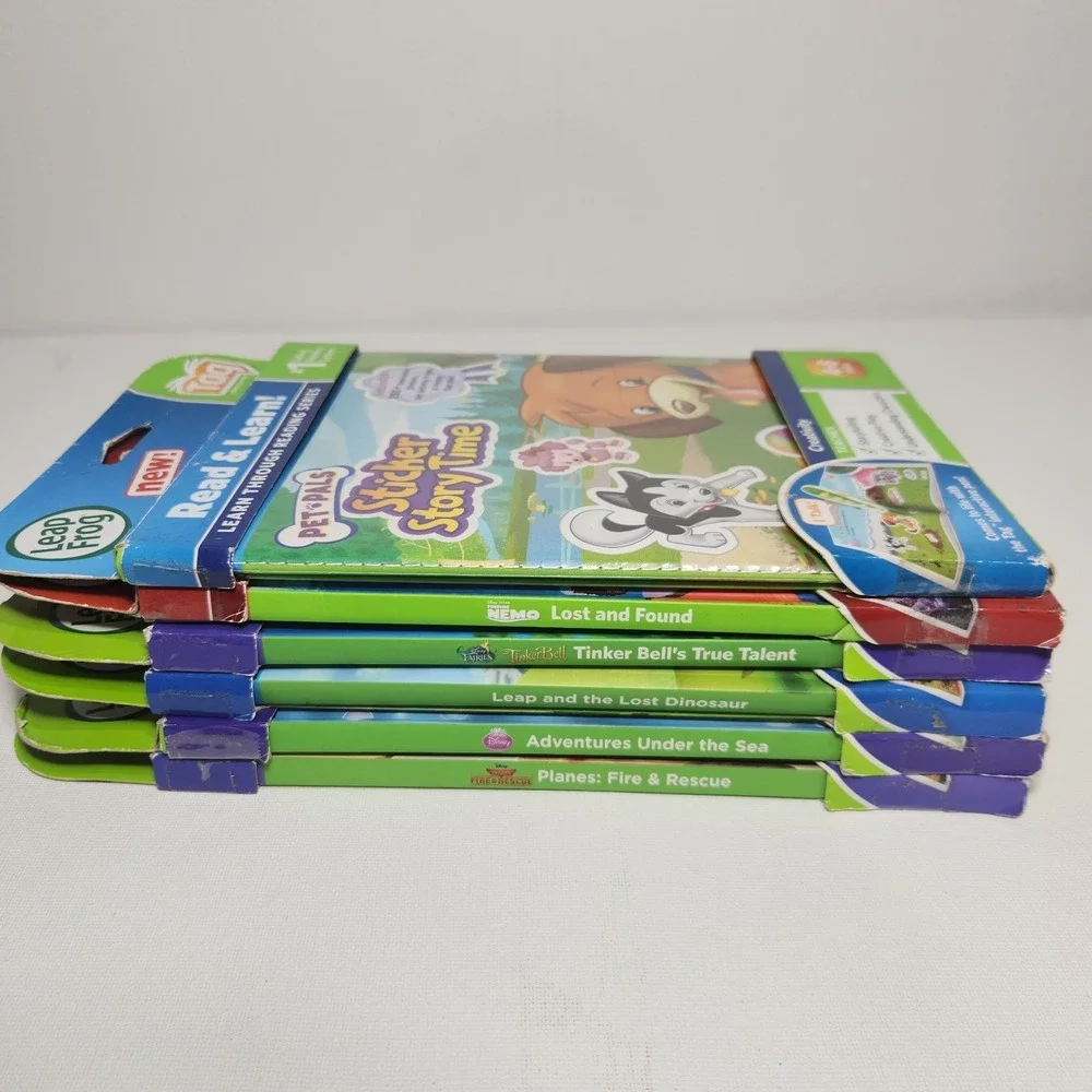 Leap Frog Tag Early Reader Books‎ Lot Of 7  Consonants & Short Vowels & More